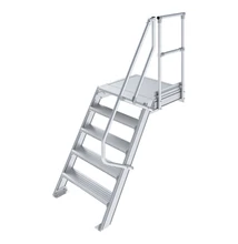 Krause LÉPCSŐ DOBOGÓVAL (KÖNNYŰFÉM) 5 FOKOS 1,0 M, 60°