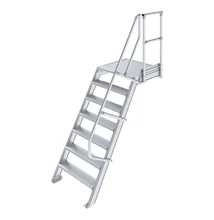Krause LÉPCSŐ DOBOGÓVAL (KÖNNYŰFÉM) 7 FOKOS 1,0 M, 60°