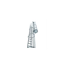 Krause RÖGZÍTETT LÉTRA OSZTOTT KIVITEL DIN 14122-4 ÉPÍTMÉNYMAG. 16,80 M, ALUMÍNI