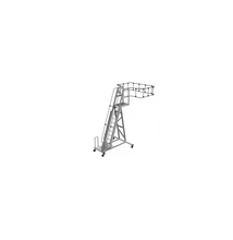 Krause STABILO TARTÁLYKOCSI LÉTRA, ÍVES KOSÁR, DOBOGÓ BORDÁZOTT ALU, MŰANYAG KER