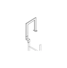 ZARGES Áthidaló korlát 500mm horganyzott acél