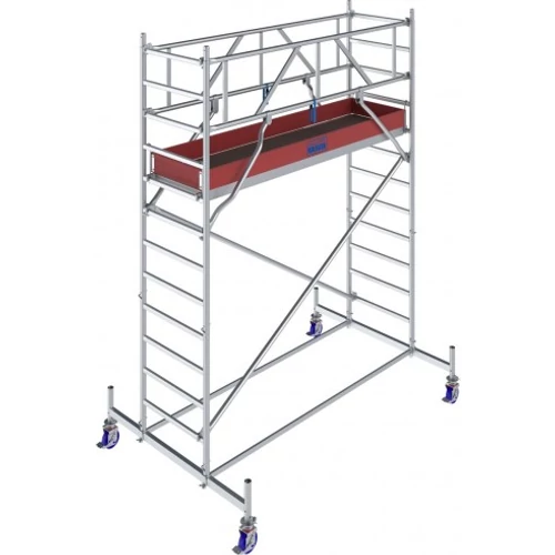Krause Stabilo Gurulóállvány 10-es Sorozat 2,50x0,75 Munkamagasság: 4,40 m