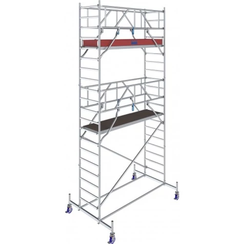Krause Stabilo Gurulóállvány 10-es Sorozat 2,50x0,75 Munkamagasság: 6,40 m