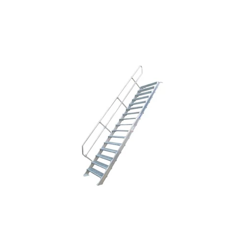 Krause Ipari lépcső 600mm 60° bordázott alu fokkal 6 fokos