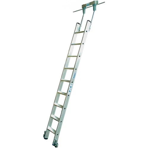 Krause Stabilo Lépcsőfokos Polclétra Cső Vezetősínnel 9 Fokos