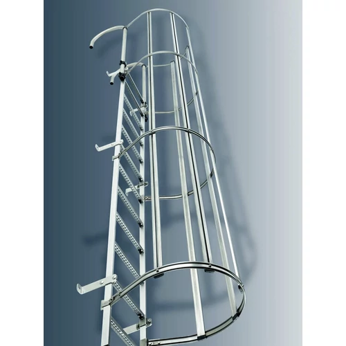 Krause Rögzített létra egyrészes kivitel DIN 18799-1, horg. Acél, építménymagasság: 6,44 M