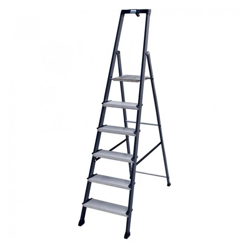 Krause Monto Securo Lépcsőfokos Állólétra, Eloxált 7 Fokos