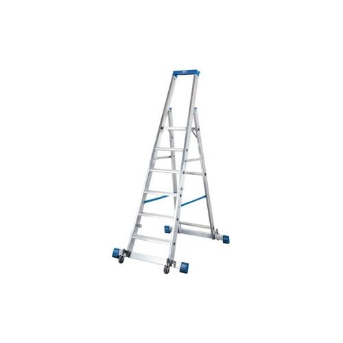 Krause Stabilo Gurítható Lépcsőfokos Állólétra Kitámasztóval 6 Fokos