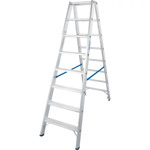 Krause Stabilo Két Oldalon Járható Lépcsőfokos Állólétra 2X8 Fokos