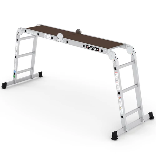 Cagsan QUADRO P Univerzális létra dobogóval 4x3 fokos (Munkamagasság: 3 - 4,3m)
