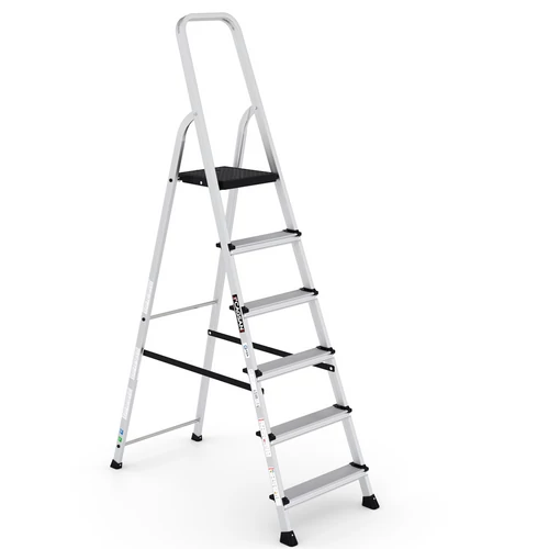 BERGAMA Alumínium létra 5+1 fokos (Munkamagasság: 3,2m)