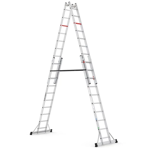 CAGSAN DOUBLEX kétoldalú tolólétra 2x10 fokos (Munkamagasság: 5,9m)