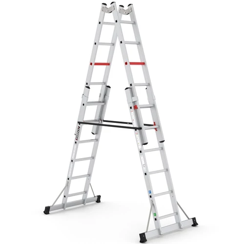 CAGSAN DOUBLEX kétoldalú tolólétra 2x6 fokos (Munkamagasság: 4,1m)