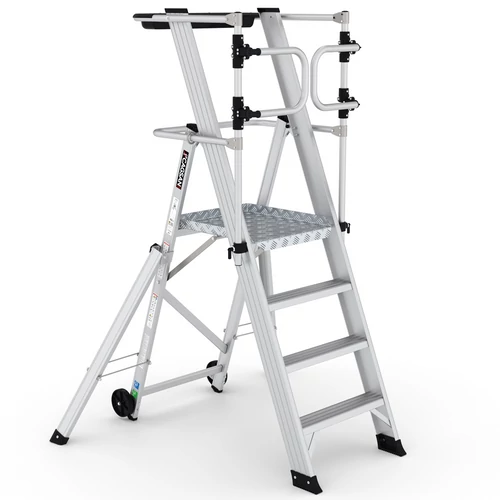 KEY-PRO Összecsukható platform létra 3+1 fokos ( Munkamagasság: 3m) 