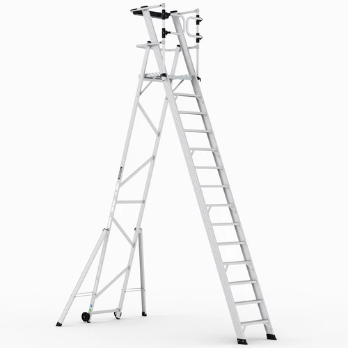 KEY-PRO Összecsukható platform létra 13+1 fokos ( Munkamagasság: 5,5m) 