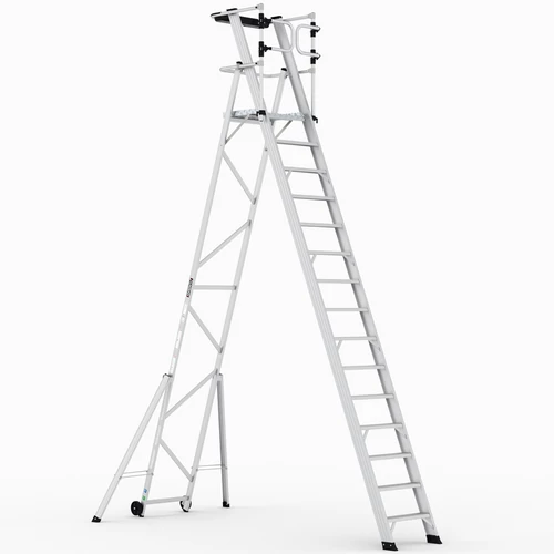 Cagsan KEY-PRO Összecsukható platform létra 14+1 fokos ( Munkamagasság: 5,7m) 
