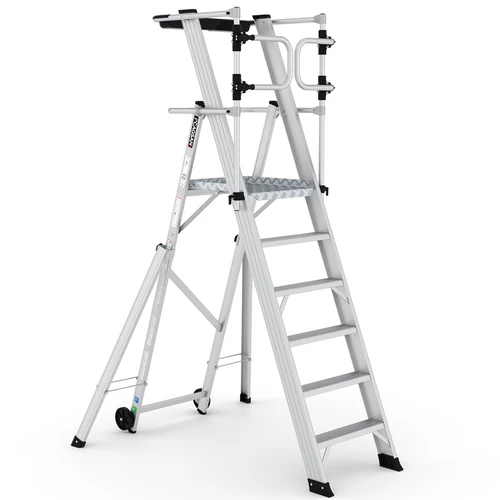 Cagsan KEY-PRO Összecsukható platform létra 5+1 fokos ( Munkamagasság: 3,5m) 