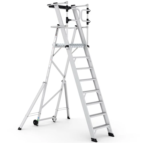 Cagsan KEY-PRO Összecsukható platform létra 7+1 fokos ( Munkamagasság: 4m) 