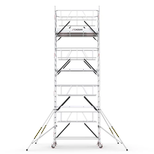 Cagsan ProTUBE LN650_(240) gurulóállvány - dupla széles (Munkamagasság:8,5m)