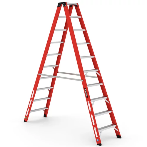 CAGSAN FIBERO - üvegszálas létra 2x10 fokos (Munkamagasság: 3,7m)