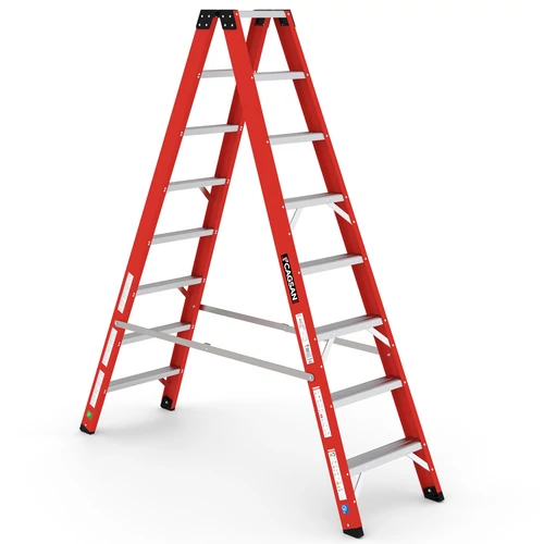 CAGSAN FIBERO - üvegszálas létra 2x8 fokos (Munkamagasság: 3,2m)