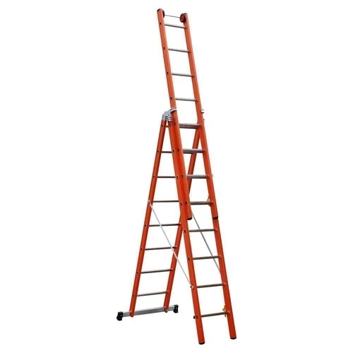 CAGSAN V3 - 3 részes üvegszálas létra 8 fokos (Munkamagasság : 3 - 5,9m )