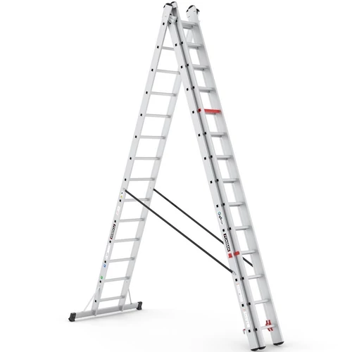 BÉRELHETŐ Cagsan TRIOCOMBI - Három részes sokcélú, kombinált létra - 3x14 fokos