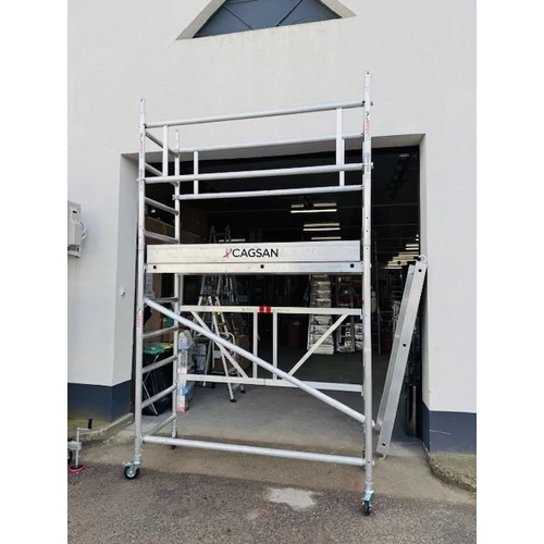 HASZNÁLT CAGSAN gurulóállvány Protube F180- Munkamagasság: 3,8m