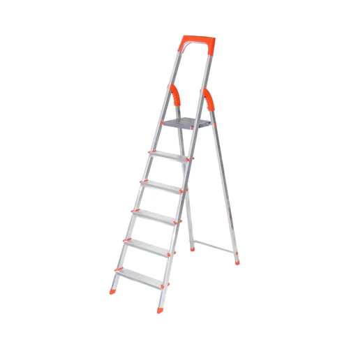 "Gréta" 5+1 (6 fokos) fokos egy oldalon járható háztartási létra (Munkamagasság: 3.25 m)
