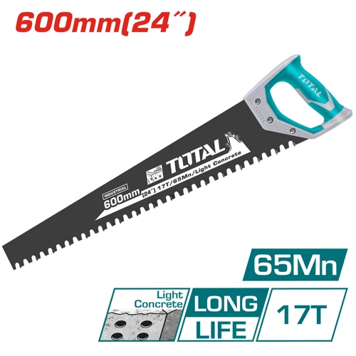 TOTAL Tools Könnyűbeton-fűrész 600 mm / INDUSTRIAL