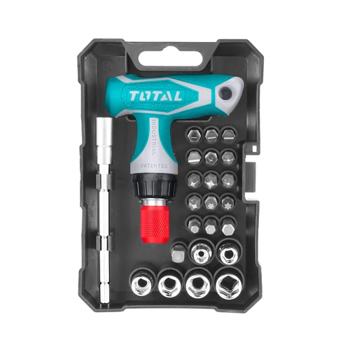 TOTAL Tools 24 db T-nyelű csavarhúzó készlet