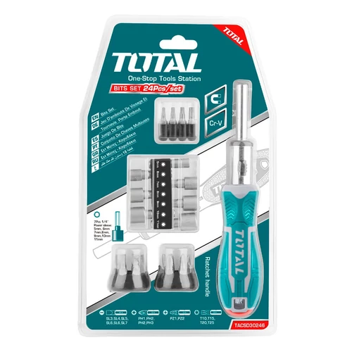 TOTAL Tools 24 db csavarhúzó készlet