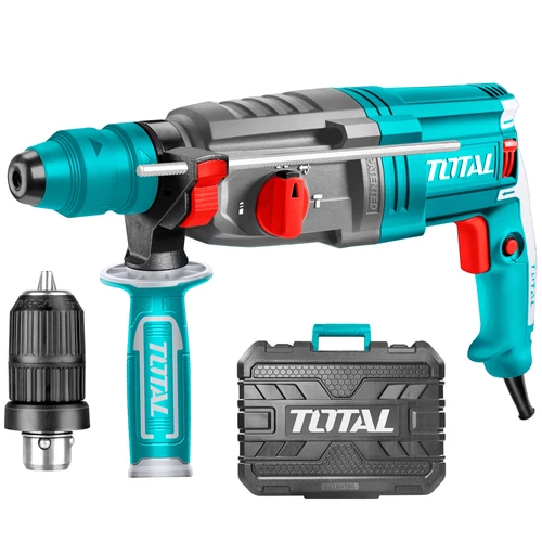 TOTAL Tools Fúró-vésőkalapács 950W kiegészítő tartozékkal SDS Plus/4670bpm/2,5J