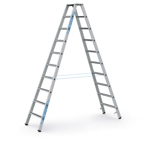 ZARGES Állólétra 2x10 fokos eloxált Saferstep B