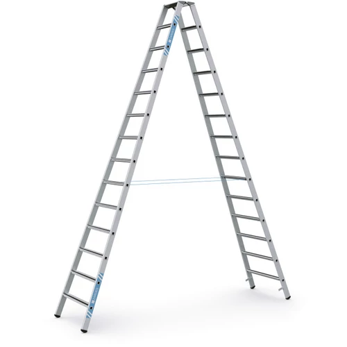 ZARGES Állólétra 2x14 fokos eloxált Saferstep B