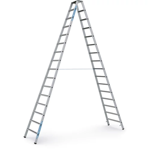 ZARGES Állólétra 2x16 fokos eloxált Saferstep B