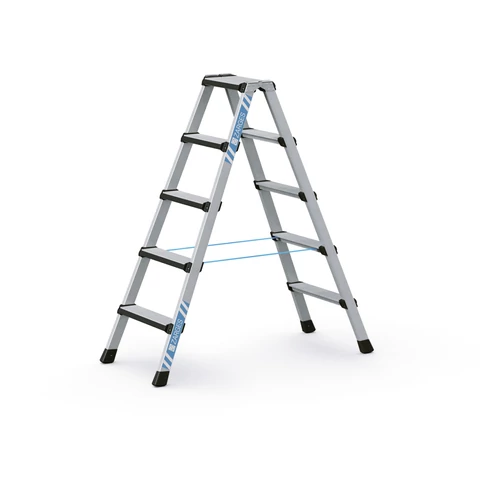 ZARGES Csavarozott lépcsős állólétra eloxált  2x5 fokos - Comfortstep B