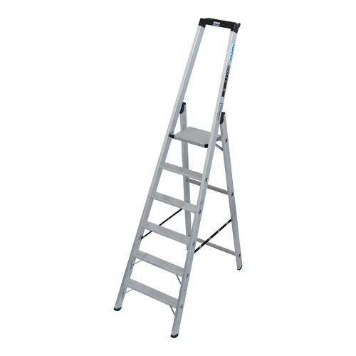 Krause STABILO Állólétra magas kapaszkodókerettel,1x6 lépcsőfok, 225 kg