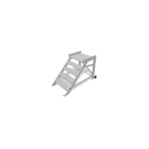 Krause DOBOGÓS LÉPCSŐ, GURÍTHATÓ (KÖNNYŰFÉM) MUNKAMAG. 3,0 M, SZ 0,6 M