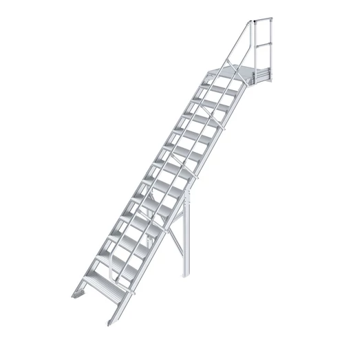 Krause LÉPCSŐ DOBOGÓVAL (KÖNNYŰFÉM) 13 FOKOS 0,6 M, 45°