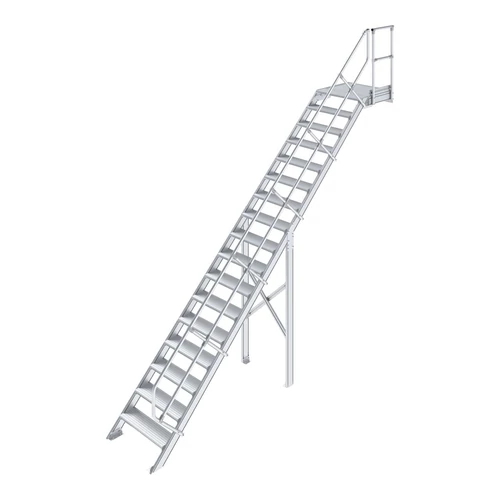 Krause LÉPCSŐ DOBOGÓVAL (KÖNNYŰFÉM) 17 FOKOS 0,6 M, 45°