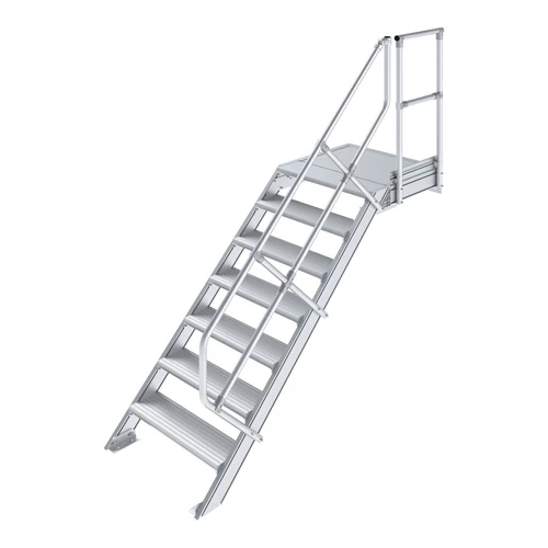 Krause LÉPCSŐ DOBOGÓVAL (KÖNNYŰFÉM) 7 FOKOS 0,8 M, 45°