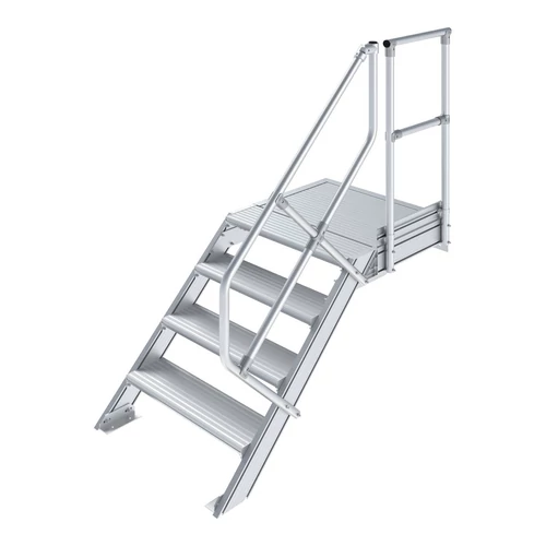 Krause LÉPCSŐ DOBOGÓVAL (KÖNNYŰFÉM) 4 FOKOS 1,0 M, 45°