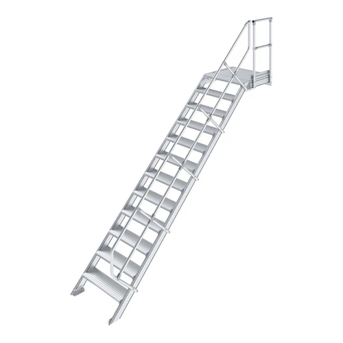 Krause LÉPCSŐ DOBOGÓVAL (KÖNNYŰFÉM) 12 FOKOS 1,0 M, 45°