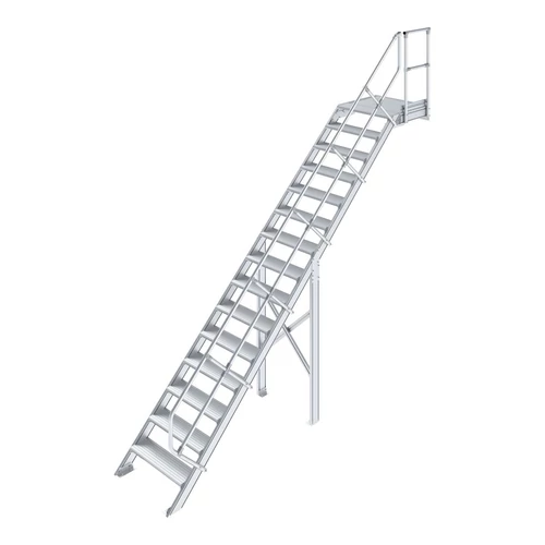 Krause LÉPCSŐ DOBOGÓVAL (KÖNNYŰFÉM) 15 FOKOS 1,0 M, 45°