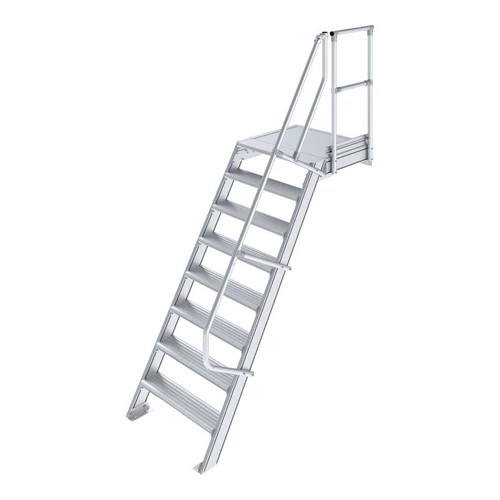 Krause LÉPCSŐ DOBOGÓVAL (KÖNNYŰFÉM) 8 FOKOS 1,0 M, 60°