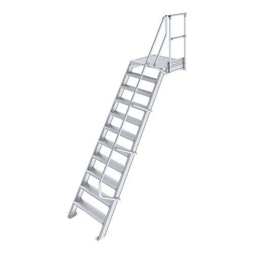 Krause LÉPCSŐ DOBOGÓVAL (KÖNNYŰFÉM) 11 FOKOS 1,0 M, 60°