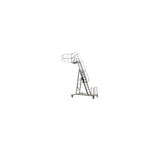 Krause STABILO TARTÁLYKOCSI LÉTRA, ÍVES KOSÁR, DOBOGÓ RÁCSOS ALU, MŰANYAG KERÉK