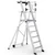 KEY-PRO Összecsukható platform létra 5+1 fokos ( Munkamagasság: 3,5m) 