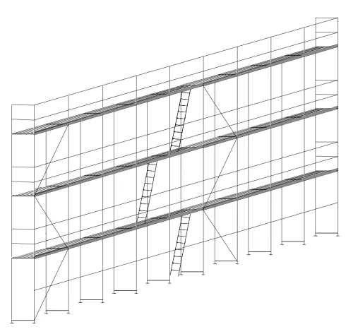 TERRA70 Homlokzati Állványrendszer csomag - 211 m2